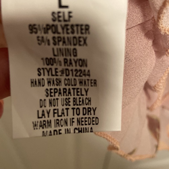 Blue B- Romantic tiered floral dress in soft pink - Picture 7 of 7